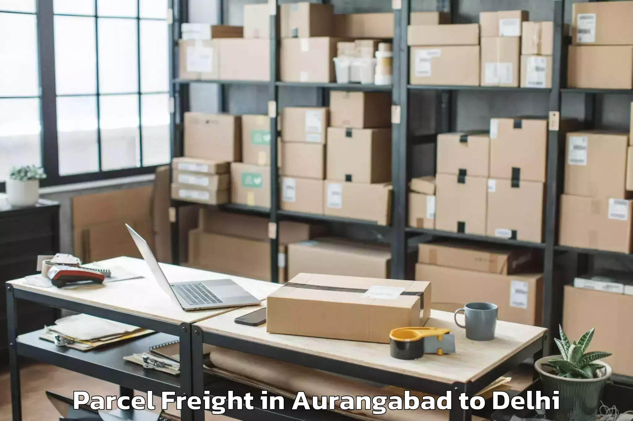 Aurangabad to Dlf Promenade Mall Parcel Freight Booking